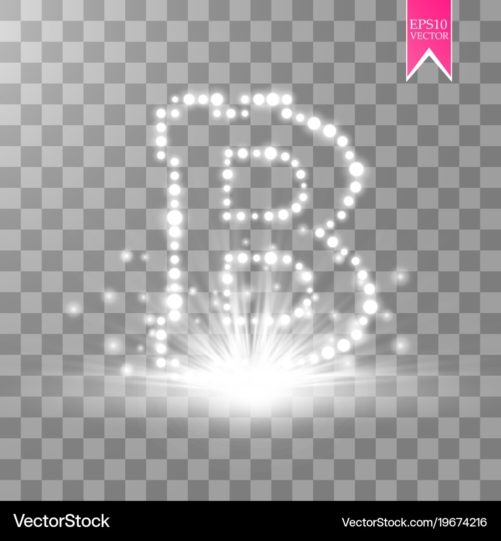 Bitcoin on transparent background vector image