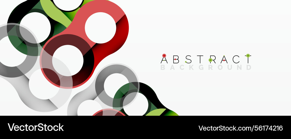 Bright shapes overlap creating dynamic Bright shapes overlap creating dynamic vector image