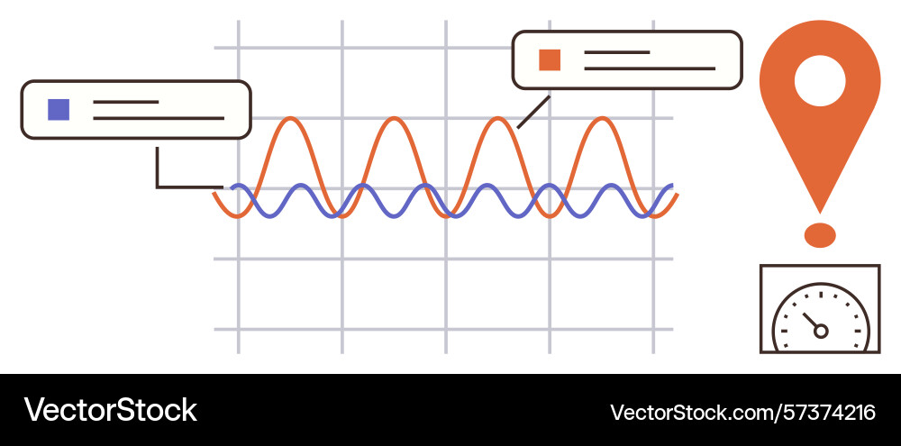 Data visualization with graphs comments speed Data visualization with graphs comments speed vector image