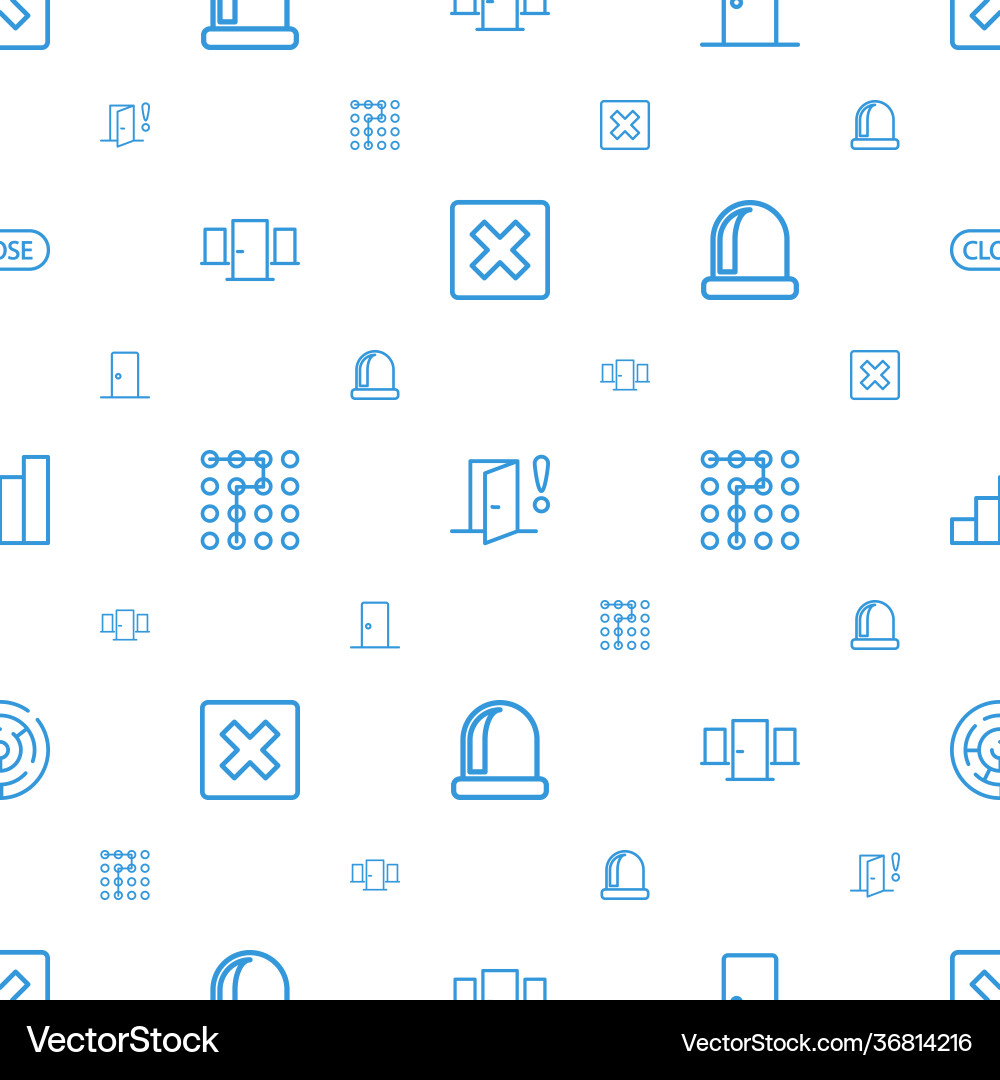 Exit icons pattern seamless white background Exit icons pattern seamless white background vector image