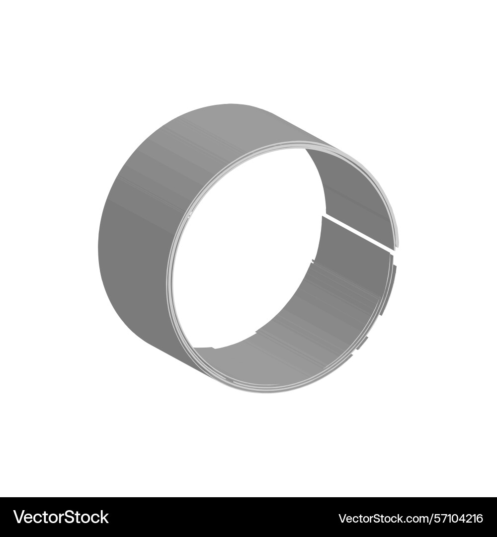 Gray ring shape circular element smooth gradient Gray ring shape circular element smooth gradient vector image