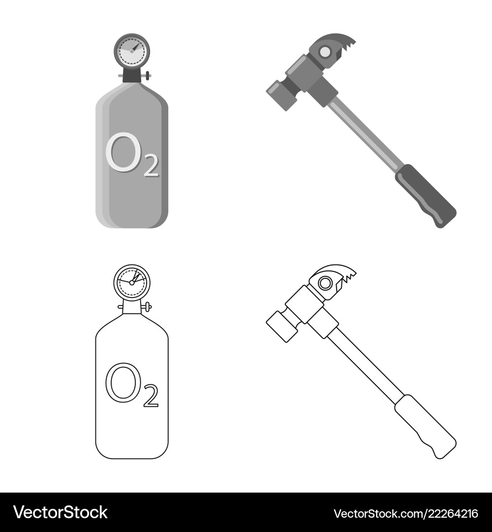 Isolated object of mountaineering and peak symbol vector image