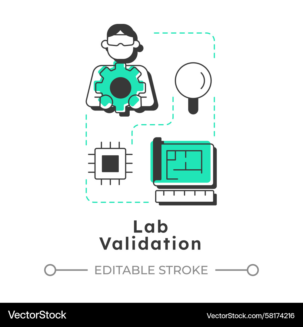 Lab Validation Concept Icon Vector Image