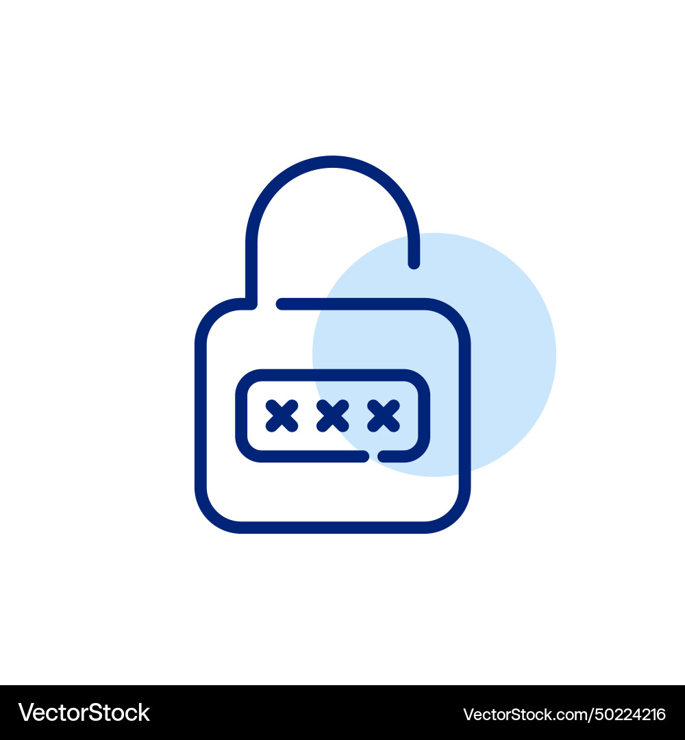 Password and lock secure account access pixel Password and lock secure account access pixel vector image