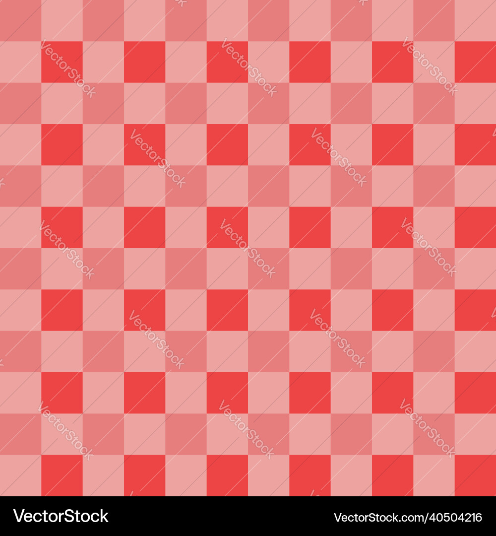 Red and pink gingham pattern seamless repeat print Vector Image