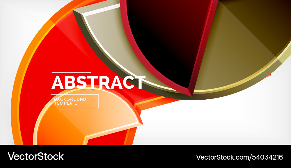 Trendy round shapes with triangular angle design Trendy round shapes with triangular angle design Vector Image