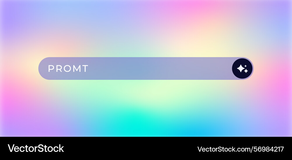 Ai search bar with neuro design elements Vector Image