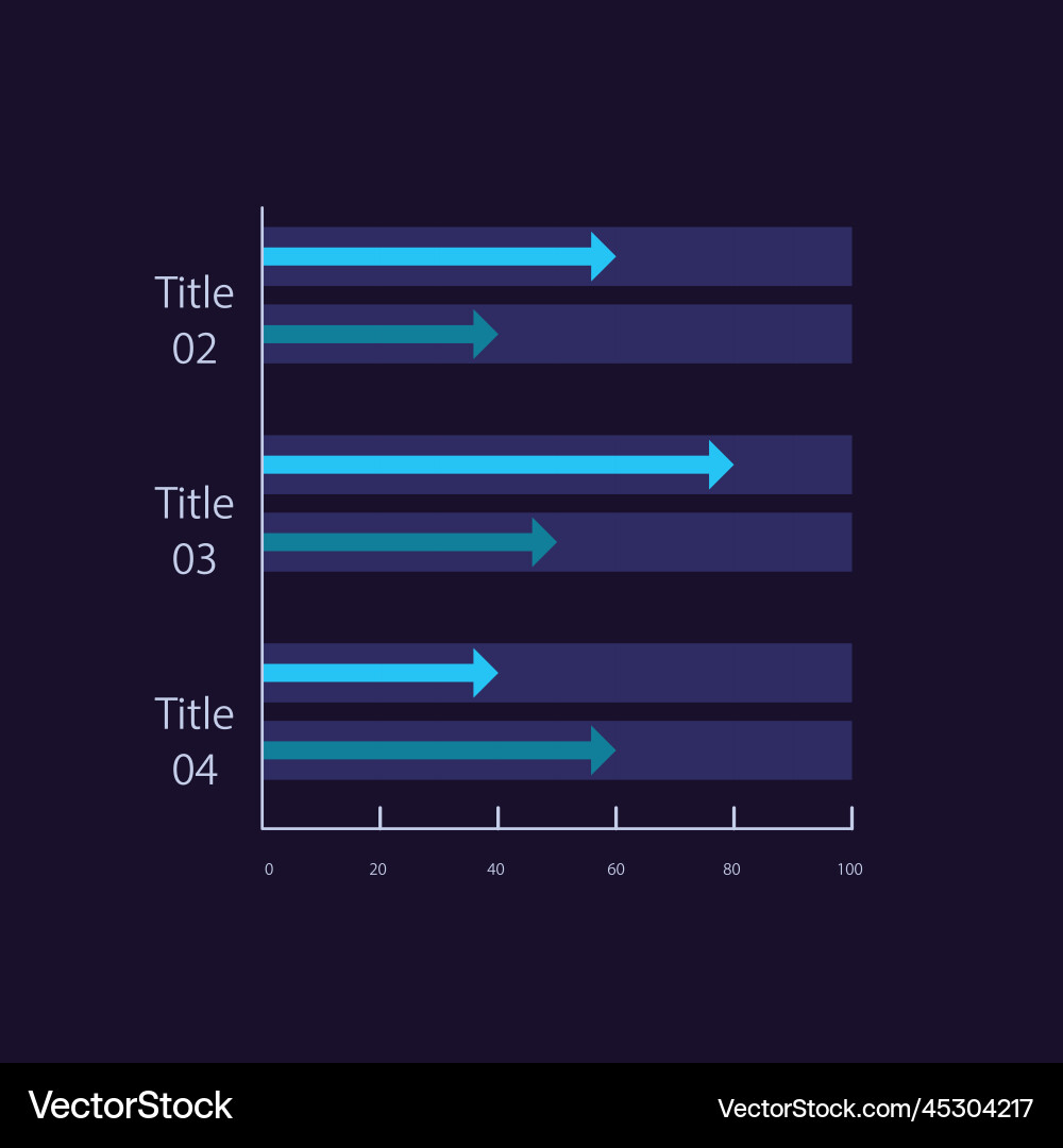 Clustered arrows infographic chart design Clustered arrows infographic chart design vector image