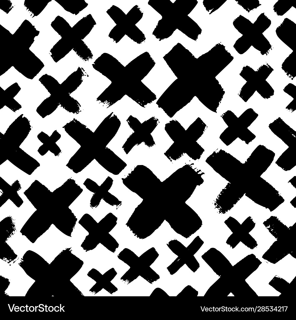 Cross Pattern Seamless Background vector image