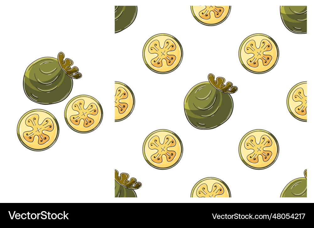 Cupcake muffin set of element and seamless pattern Vector Image