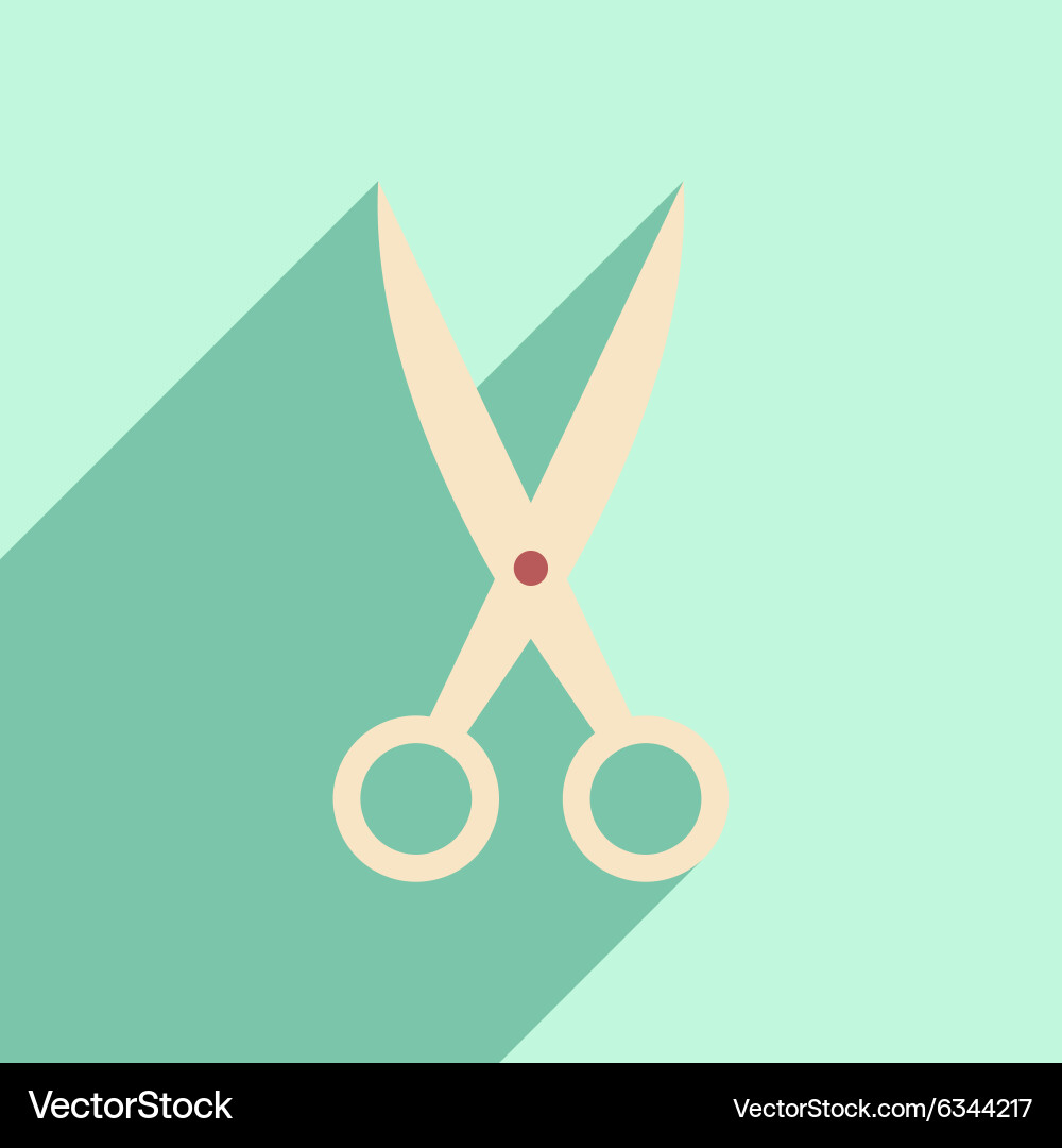 Flat with shadow icon and mobile application vector image