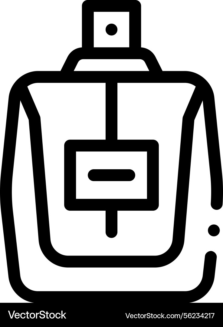 Perfume icon thin linear style design isolated Perfume icon thin linear style design isolated Vector Image