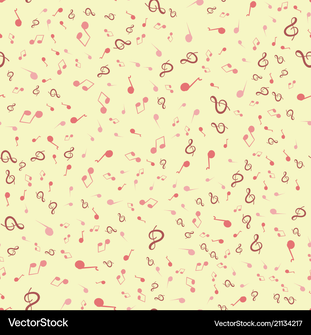 Seamless pattern with violin key and notes Seamless pattern with violin key and notes Vector Image