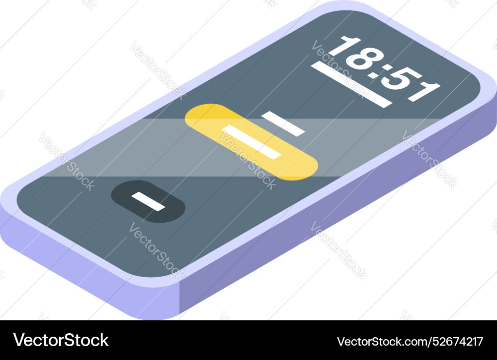 Smartphone is showing audio recording application Smartphone is showing audio recording application vector image