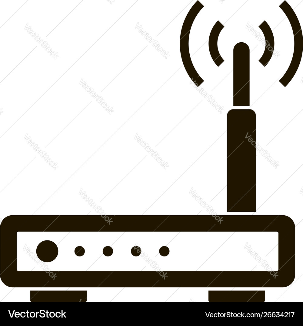 Wifi smart router icon simple style Wifi smart router icon simple style vector image