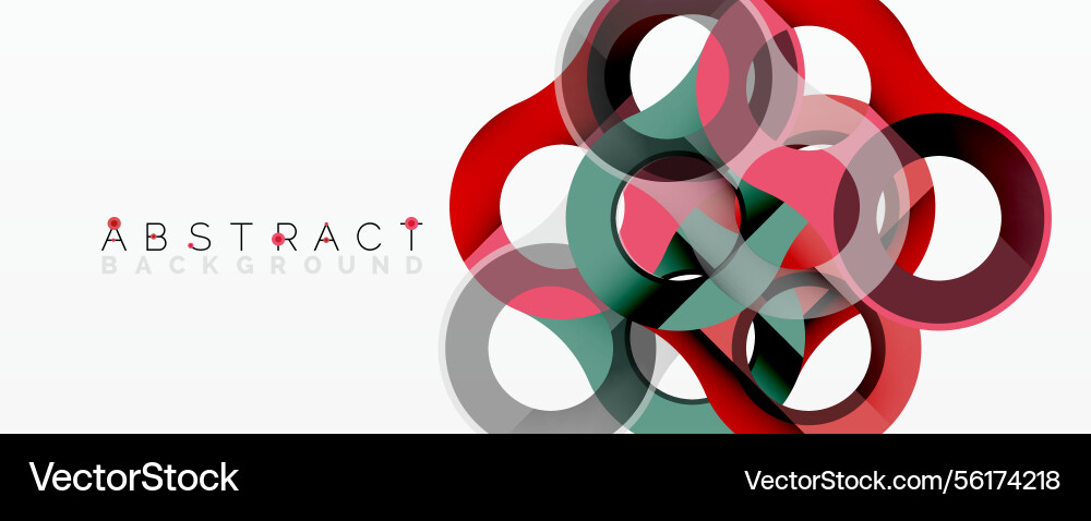 Abstract design overlapping circles create Abstract design overlapping circles create vector image