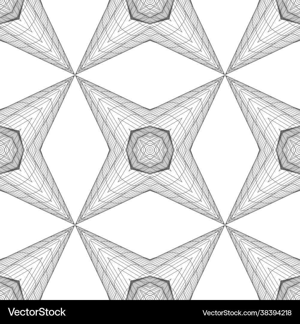 Abstract pattern with 3d objects and waves Abstract pattern with 3d objects and waves vector image