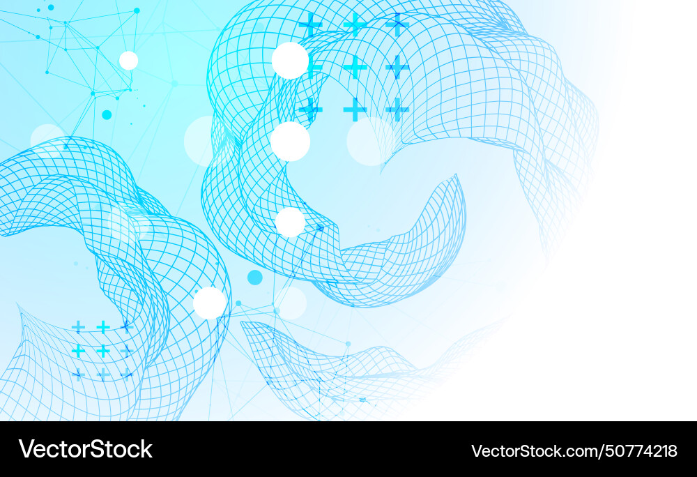 Abstract wave is made in a frame style template Abstract wave is made in a frame style template vector image