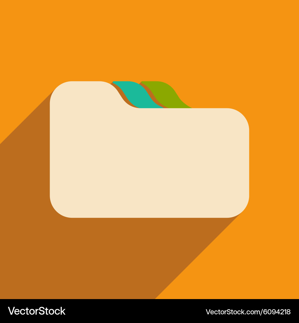 Flat with shadow icon and mobile applacation file Vector Image