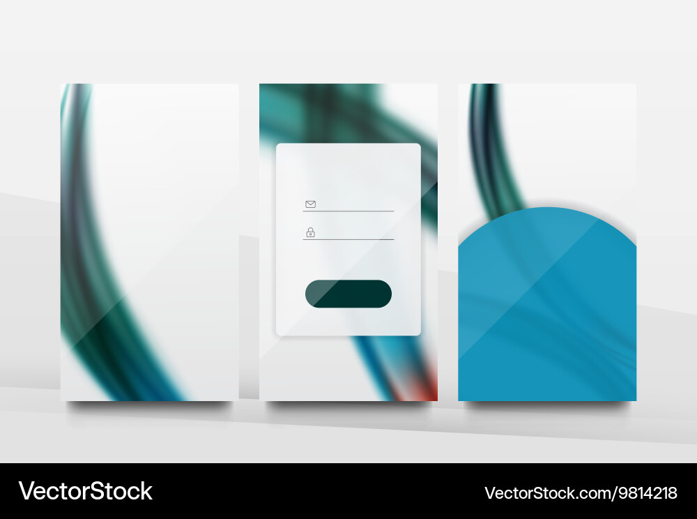 Mobile background ui Vector Image