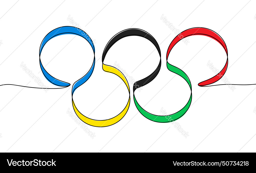 Olympic games rings olympics color Royalty Free Vector Image
