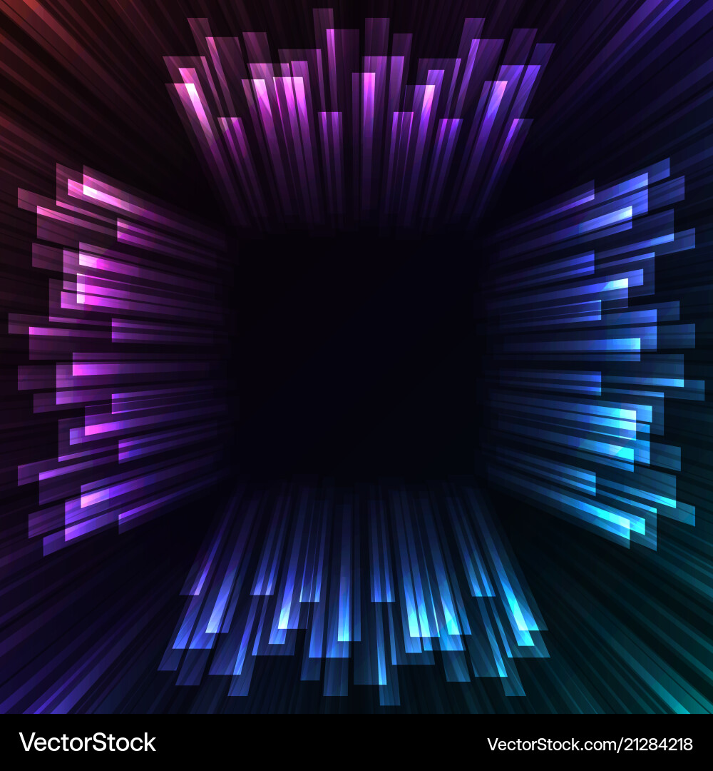 Square overlap stripe rush in dark background Square overlap stripe rush in dark background vector image