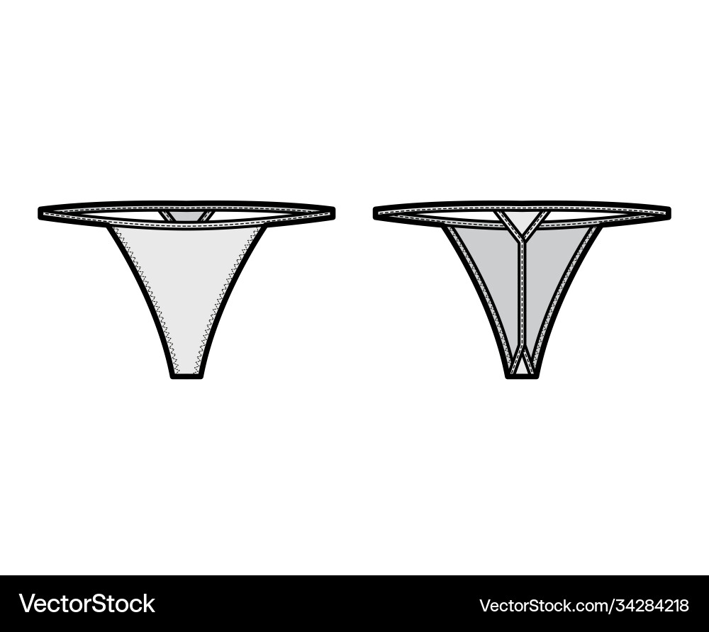 V-string technical fashion with low Vector Image