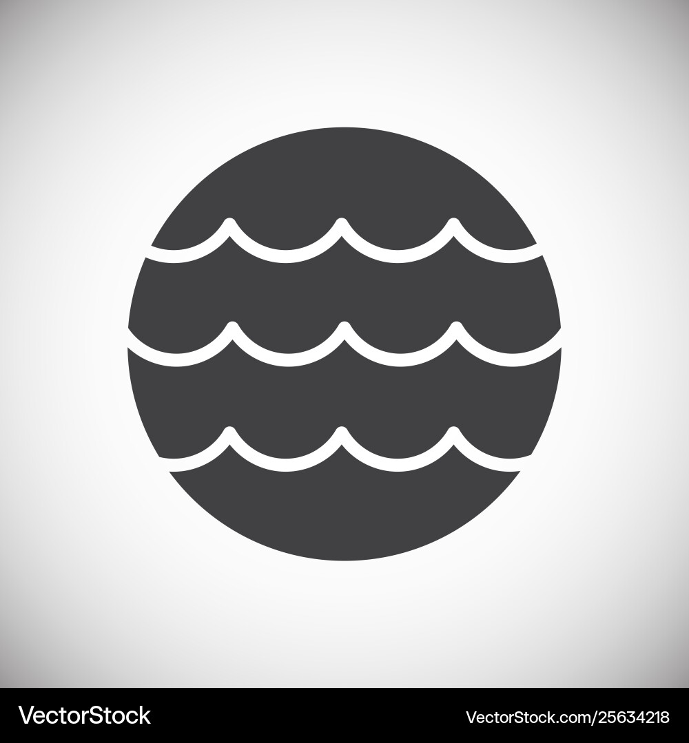 Wave icon on background for graphic and web design Wave icon on background for graphic and web design vector image