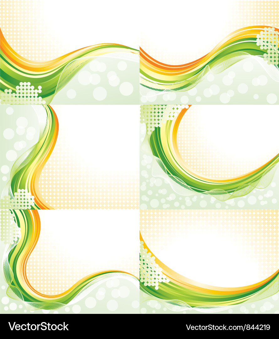 Abstract Flowing Water Patterns Vector Image