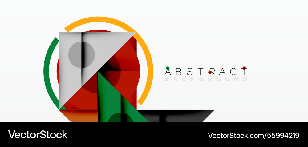 Abstract geometric composition with overlapping Abstract geometric composition with overlapping vector image