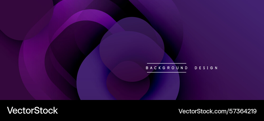 Abstract purple design features overlapping Vector Image