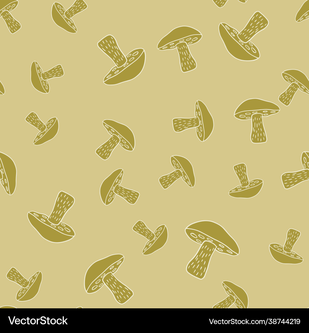 Botanical autumn seamless pattern with random Botanical autumn seamless pattern with random vector image