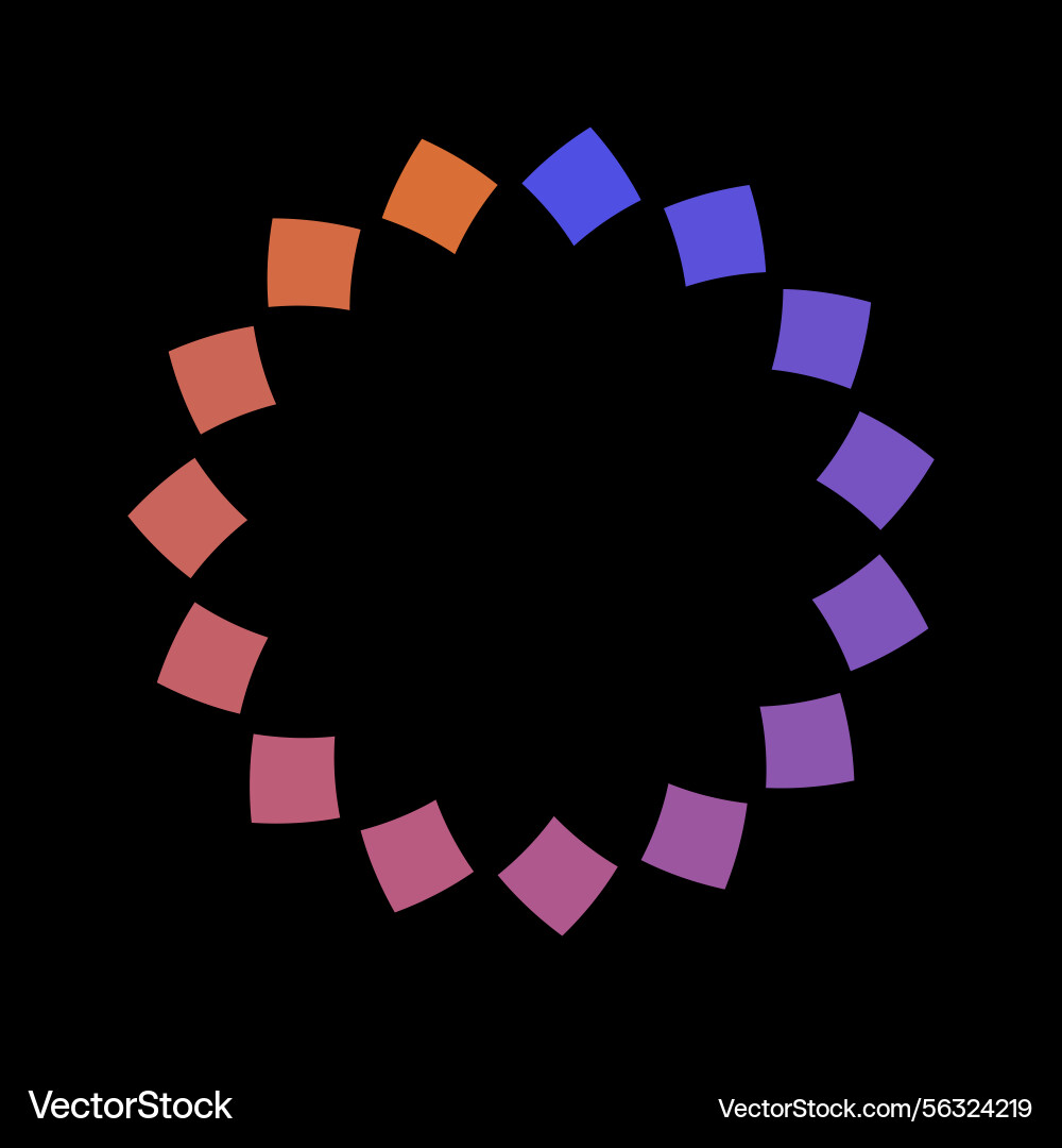 Colorful circle loader icon symbol of reload Colorful circle loader icon symbol of reload vector image