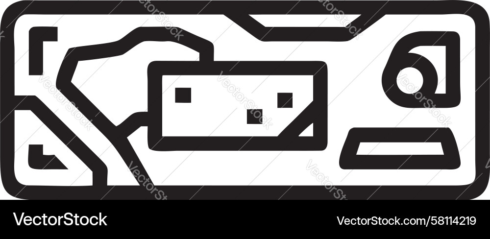 Game Level Map Interface Icon Vector Image