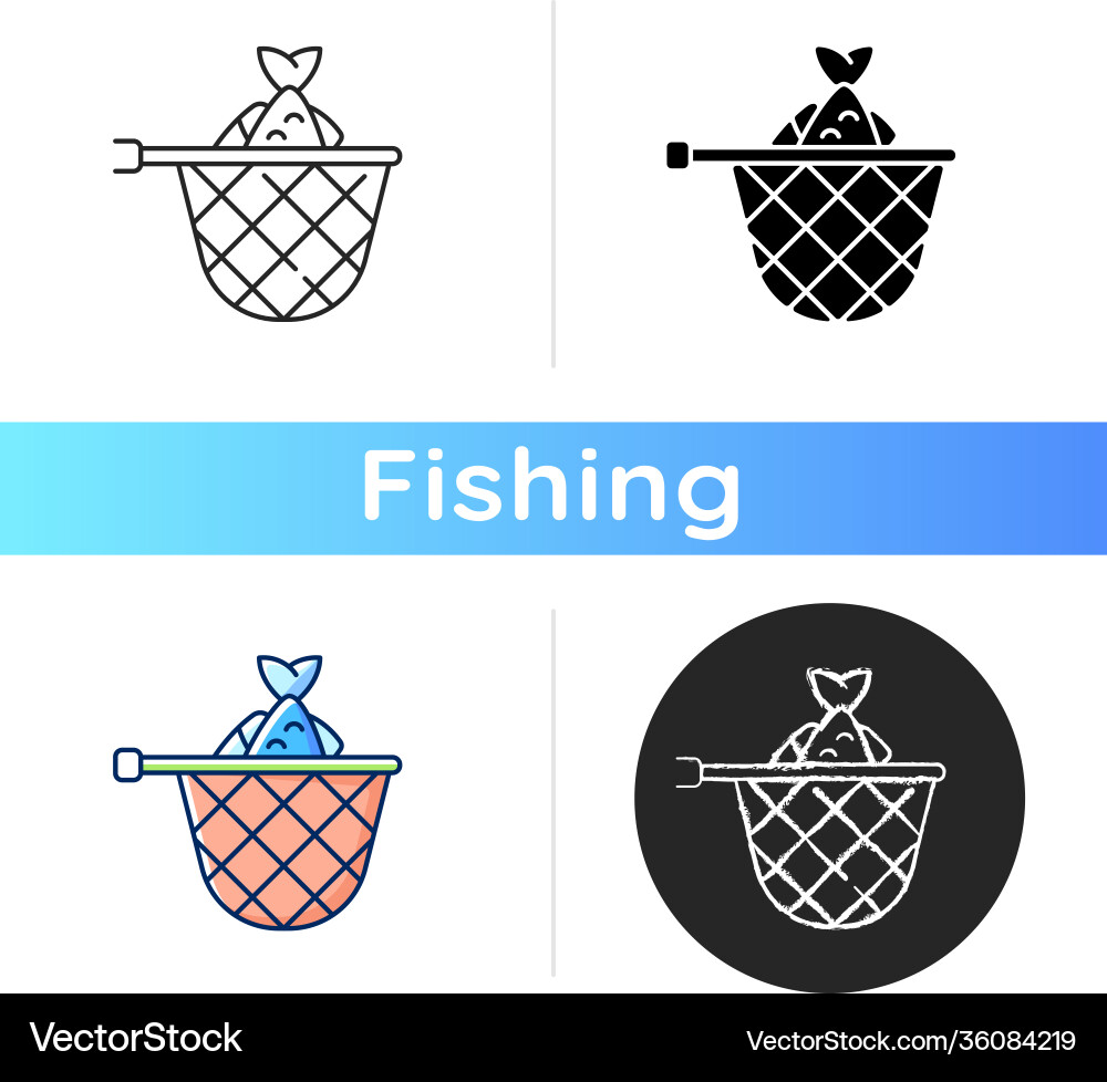 Landing net icon Vector Image