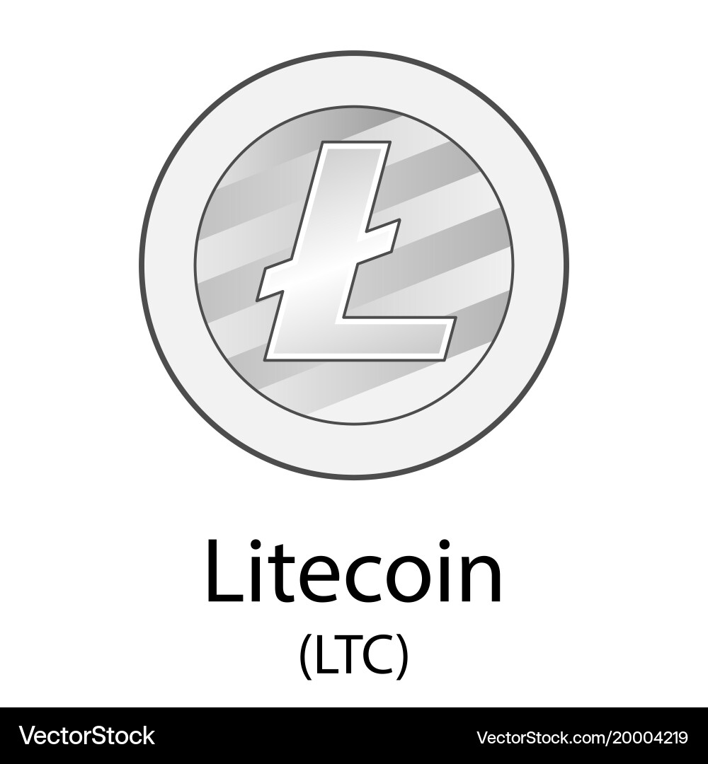 Litecoin cryptocurrency symbol – Royalty-Free Vector | VectorStock