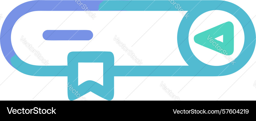 Mail back icon return to previous message design vector image