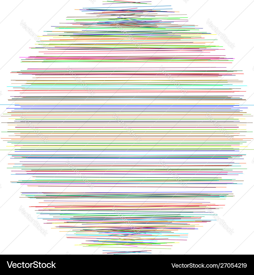 Random dynamic lines circle parallel straight Random dynamic lines circle parallel straight vector image