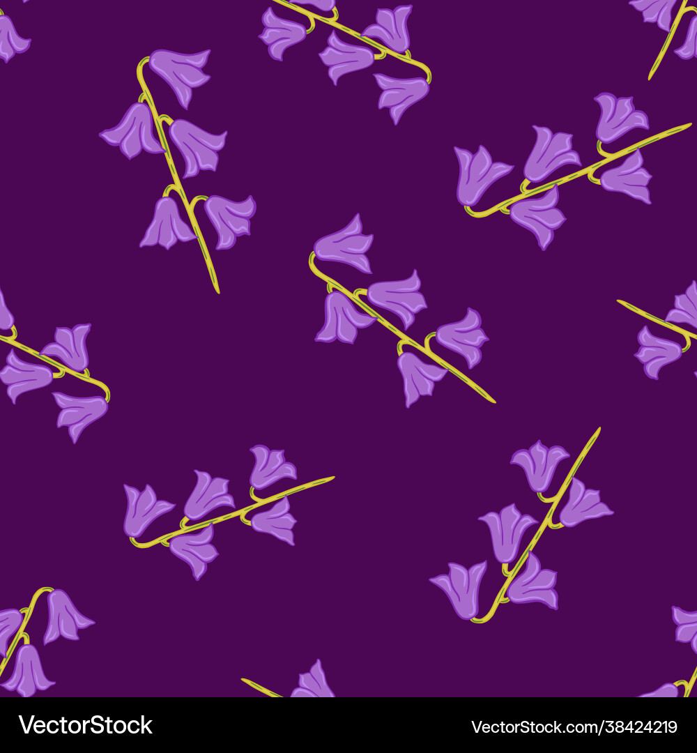 Seamless pattern in minimalistic style with lilac Seamless pattern in minimalistic style with lilac vector image