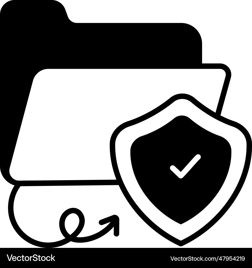 Secure folder Vector Image