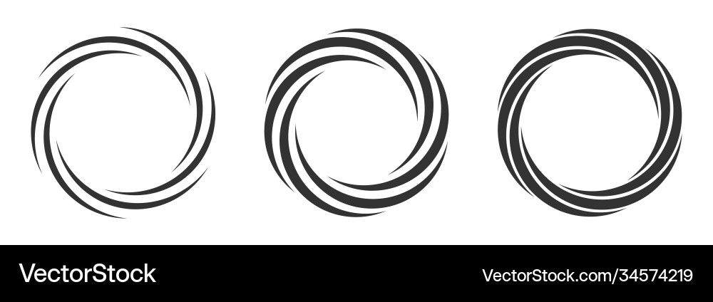 Set 3 kreisförmige geometrische Ornamente abstrakt Set 3 kreisförmige geometrische Ornamente abstrakt vektorbild