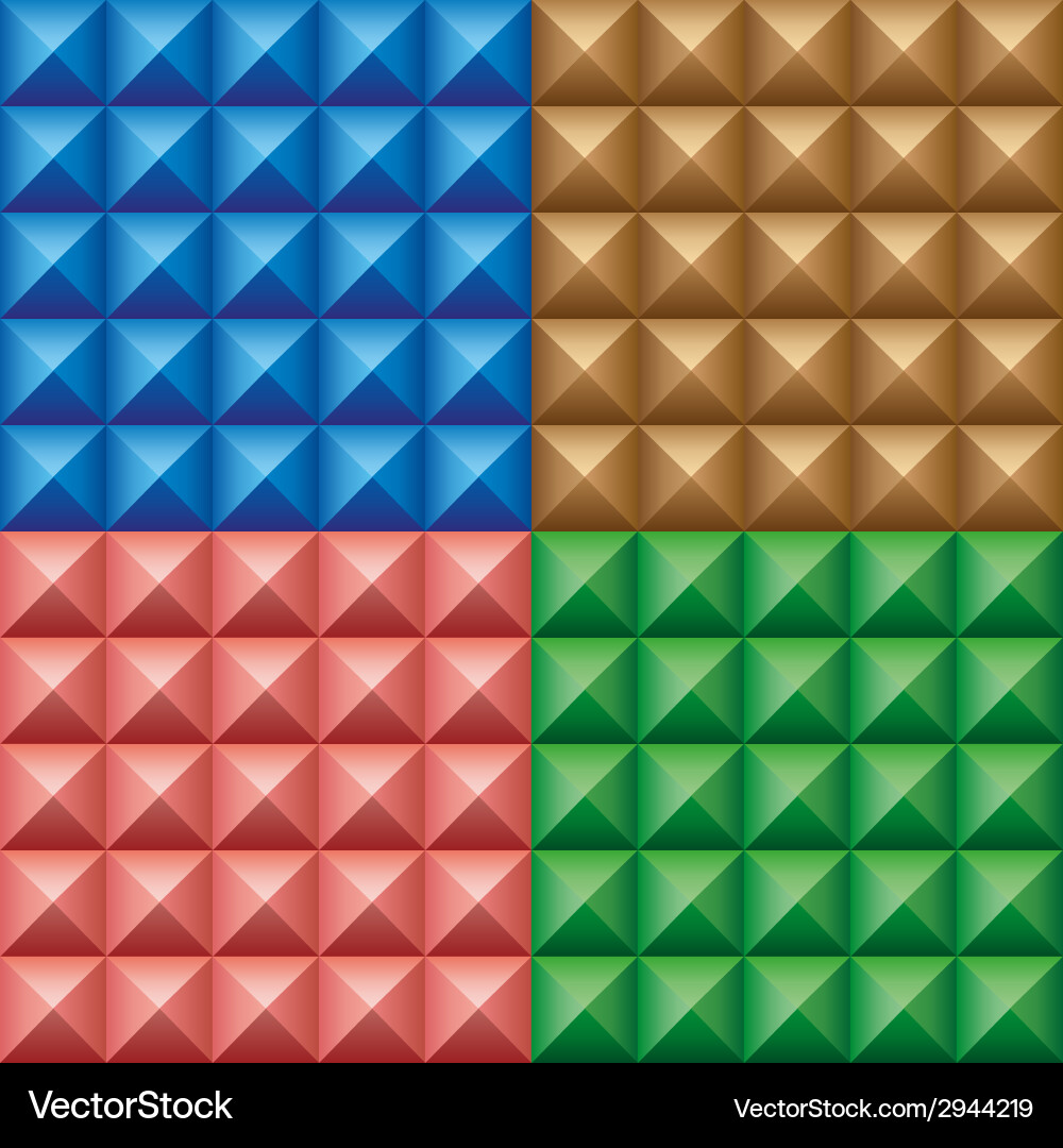 Set of convex pyramids Royalty Free Vector Image
