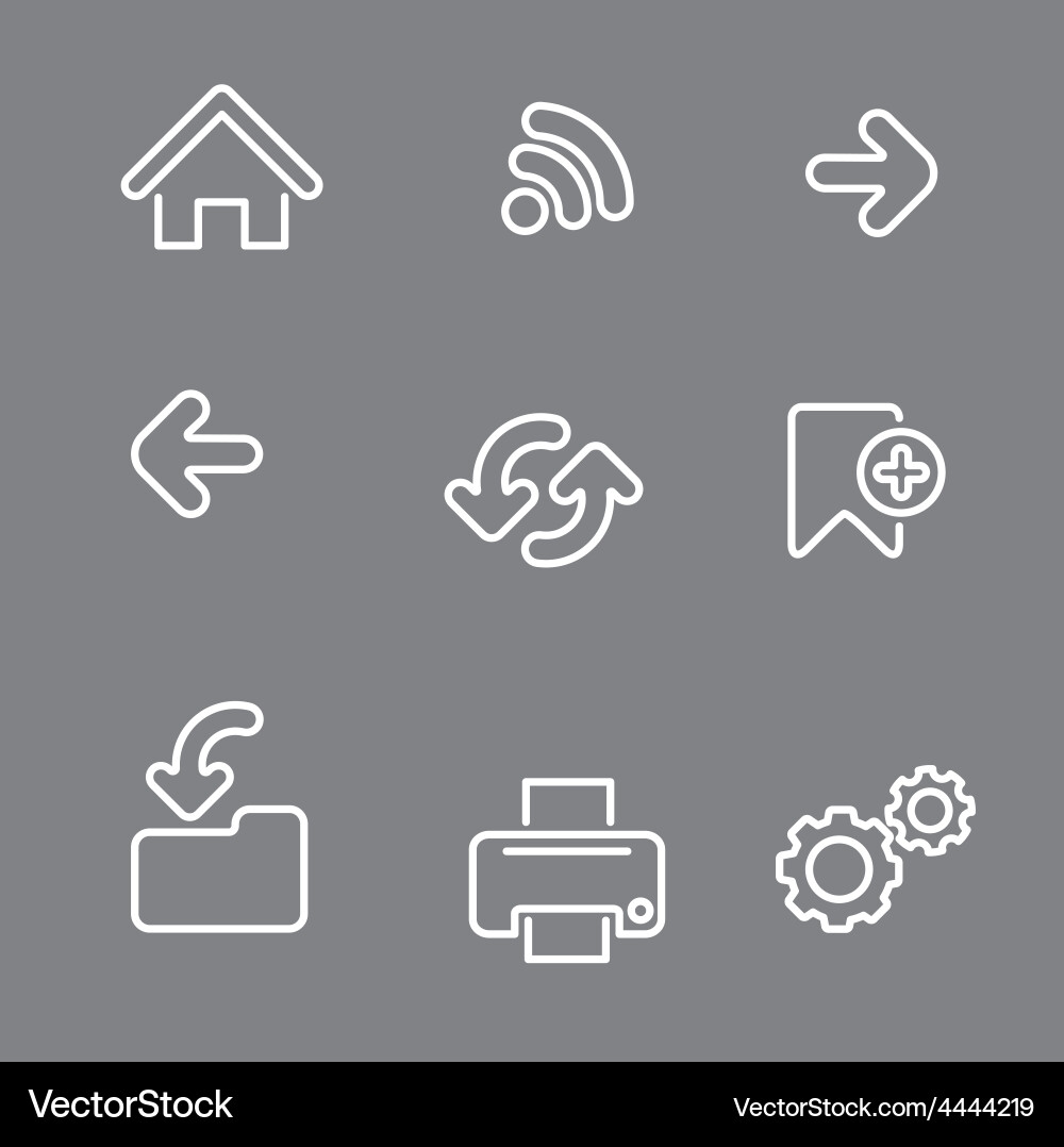 Web icons vector image