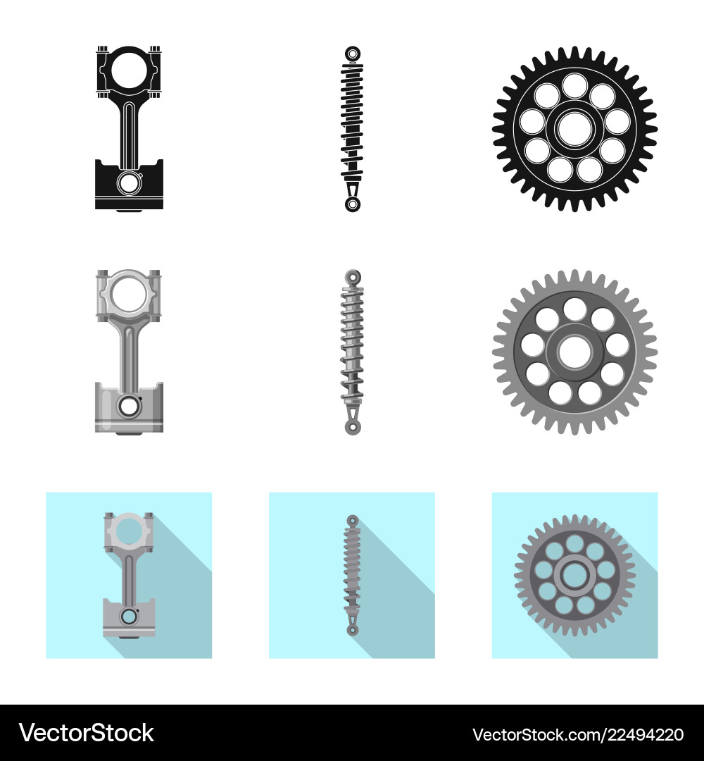 Design of auto and part logo collection Design of auto and part logo collection vector image