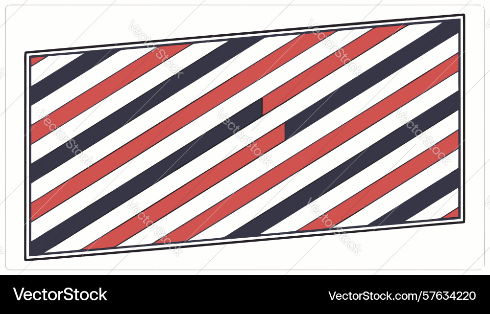 Diagonal stripe pattern dynamic red blue white Vector Image