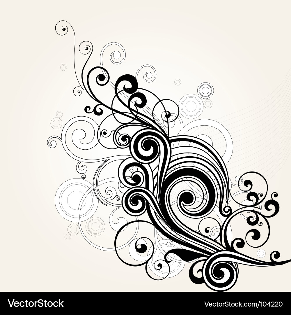 Elegant Swirl Pattern vector image