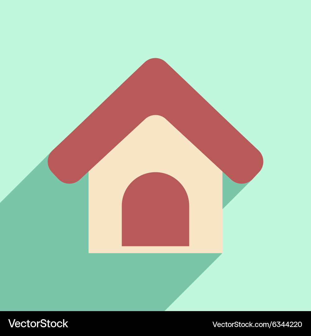 Flat with shadow icon and mobile application Vector Image