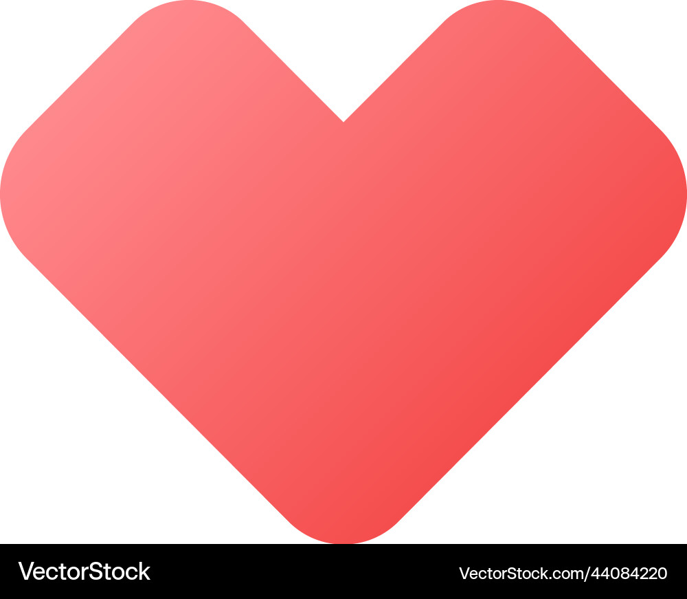 Like pixel perfect flat gradient color ui icon Like pixel perfect flat gradient color ui icon vector image