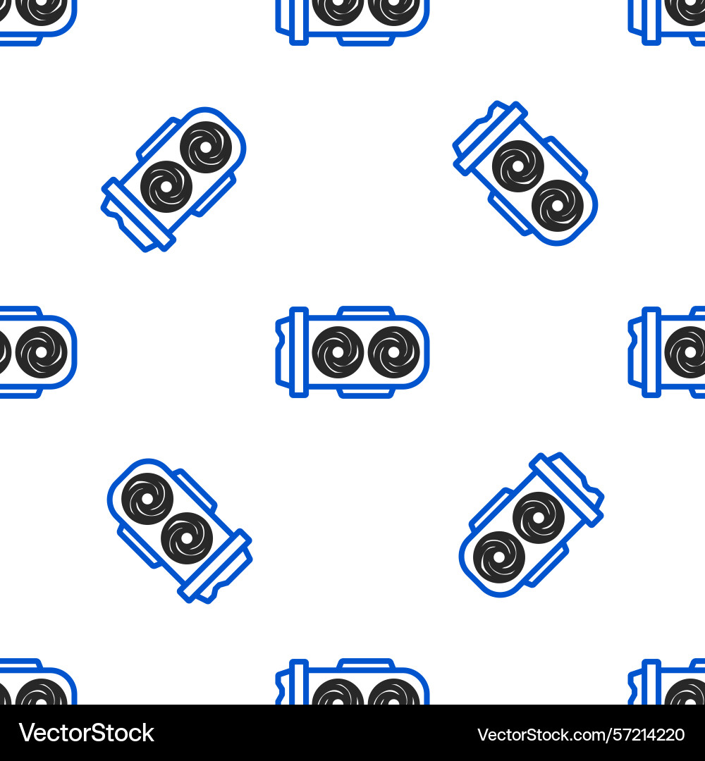 Line mining farm icon isolated seamless pattern Vector Image