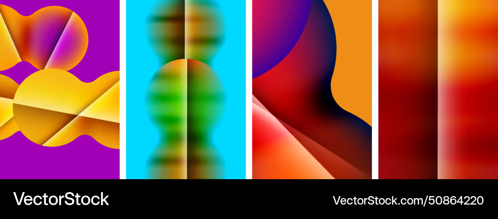 Liquid abstract shapes with gradient colors Liquid abstract shapes with gradient colors vector image